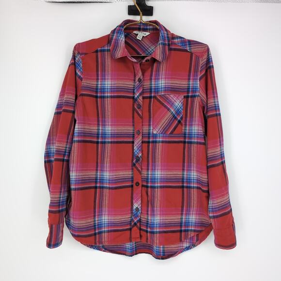 Orvis Women's Button Down Collared Long Sleeve Plaid Flannel Shirt - Size S -GUC - Picture 12 of 15